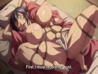 Big tits cute anime girl gets tied up in ropes